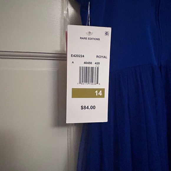 Rare Editions Royal Blue Formal Kids Dress size14 - Picture 4 of 7